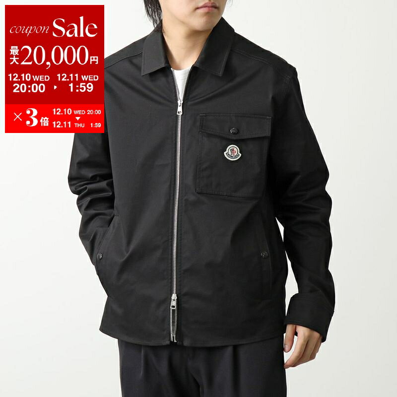 【最大2万円OFFクーポン対象・12/10-0時～】MONCLER モンクレール シャツ ジャケット CAMICIA 2F00005 57448 メンズ コットンブレンド アイコンパッチ 胸ポケット 999【dc_kikaku】