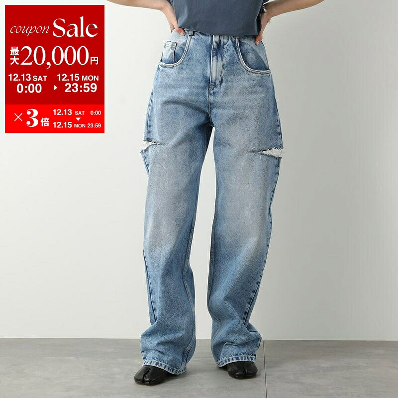 【最大2万円OFFクーポン対象・12/13～15限定】MAISON MARGIELA メゾンマルジェラ ジーンズ S51LA0051 S30513 レディース デニムパンツ スラッシュディテール カットオフ ジーパン 470 S51LA0051S30513470のサムネイル