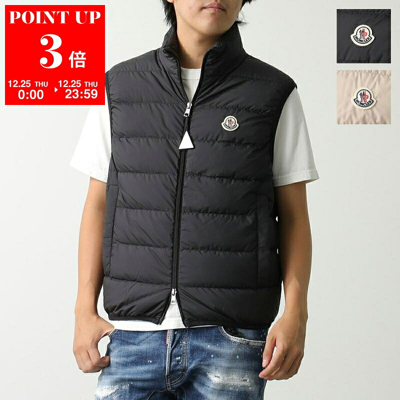 MONCLER モンクレール ダウンベスト CONTRIN 1A00076 54A81 メンズ ジレ アイコンパッチ スタンドカラー カラー2色
