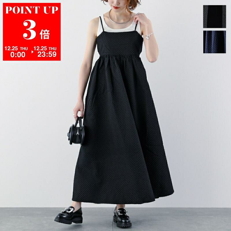 UN-SOPHIE ���󥽥ե��� ����ߥ��ԡ��� JACQUARD CAMI DRESS UCB2309554 ��ǥ����� ���㥬���� �ɥ쥹 ���󥰾� ����...