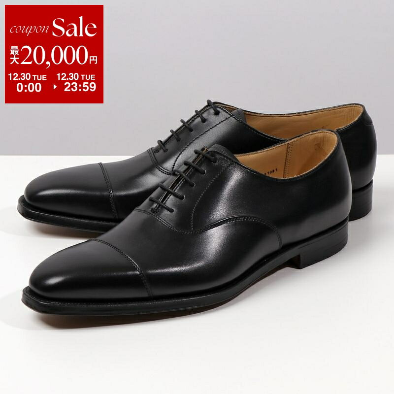 CROCKETT&JONES クロケットアンドジョーンズ レザーシューズ 25057A C01L1 Hallam ハラム メンズ レースアップ キャップトゥ ワイズE 革靴 Black