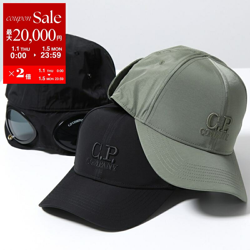 【新春SALE・最大2万円OFFクーポン1/1～5限定】C.P.COMPANY シーピーカンパニー ベースボールキャップ Chrome-R Goggle Cap 19CMAC116A 005904A メンズ ナイロン ロゴ 刺繍 帽子 カラー2色