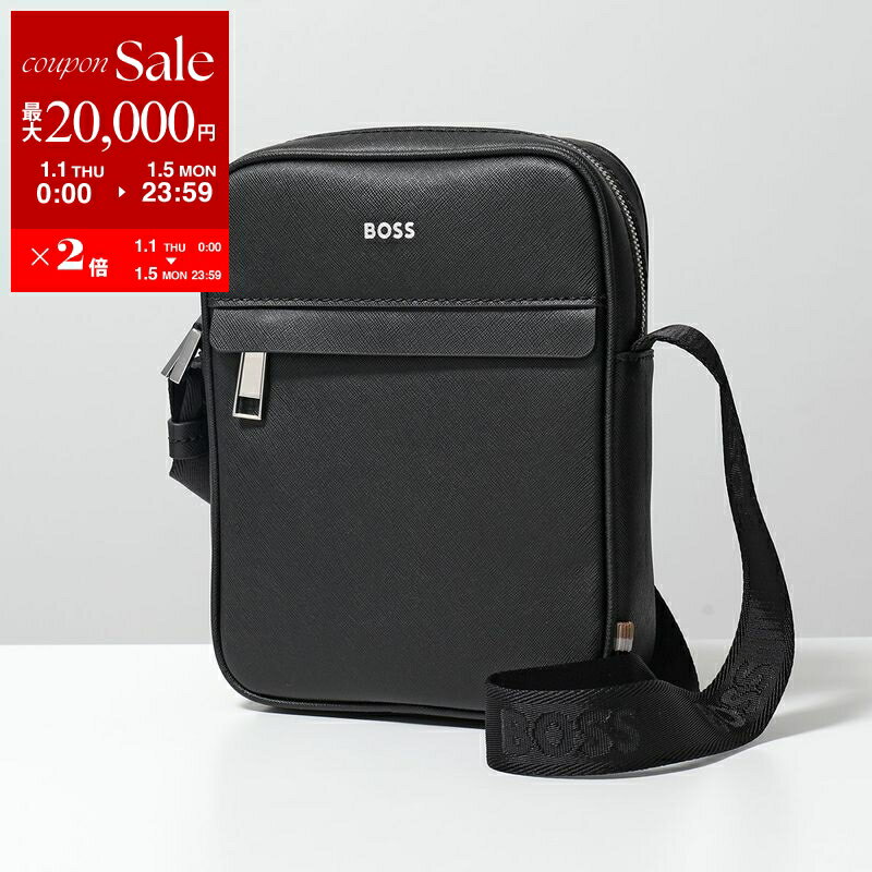 【新春SALE・最大2万円OFFクーポン1/1～5限定】HUGO BOSS ヒューゴボス ショルダーバッグ Zair NS zip 50483566 10247449 メンズ レポーター ロゴ クロスボディ 鞄 001