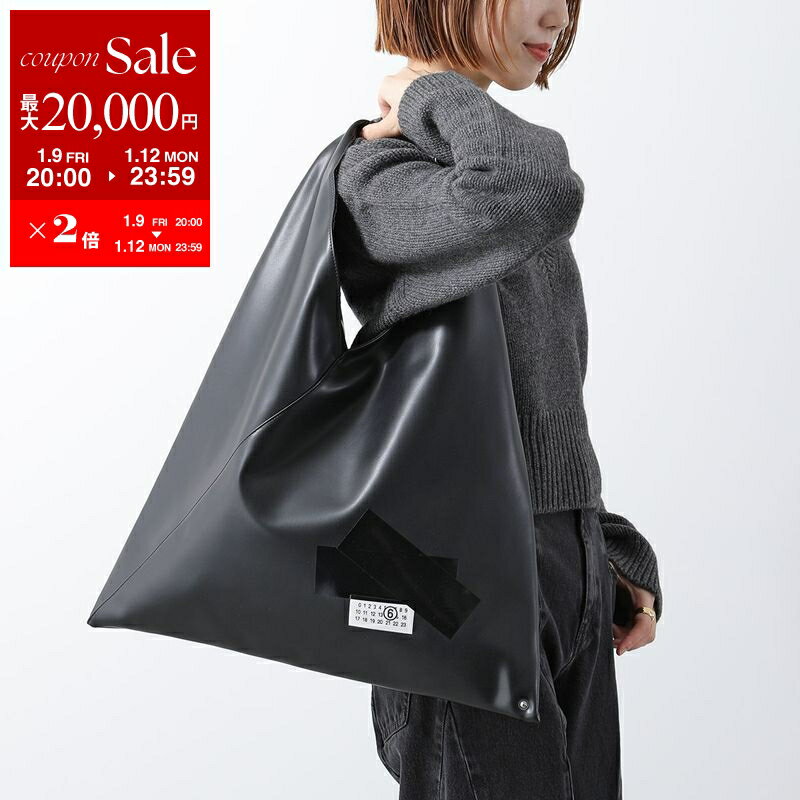 【最大2万円OFFクーポン対象・1/9-20時～】MM6 エムエムシックス メゾンマルジェラ トートバッグ Japanese ジャパニーズ S54WD0039 P8757 レディース トライアングル ミディアム 鞄 S54WD0039P8757T8013