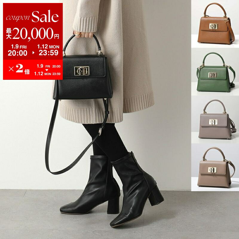 【最大2万円OFFクーポン対象・1/9-20時～】Furla フルラ ハンドバッグ 1927 MINI TOP HANDLE WB00109 ARE000 レディース レザー ショルダーバッグ クロスボディ 鞄 カラー5色
