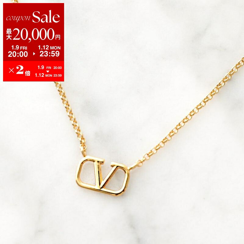 【最大2万円OFFクーポン対象・1/9-20時～】VALENTINO ヴァレンティノ ネックレス 5W2J0Q37MET レディース Vロゴ チェーン メタル ペンダント アクセサリー CS4