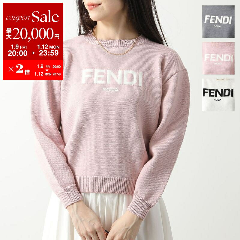 【Z55Z】FENDI ニットセーター ロゴ入り クリーム 楽天市場】フェンディ（ニット・セーター｜トップス）：レディース