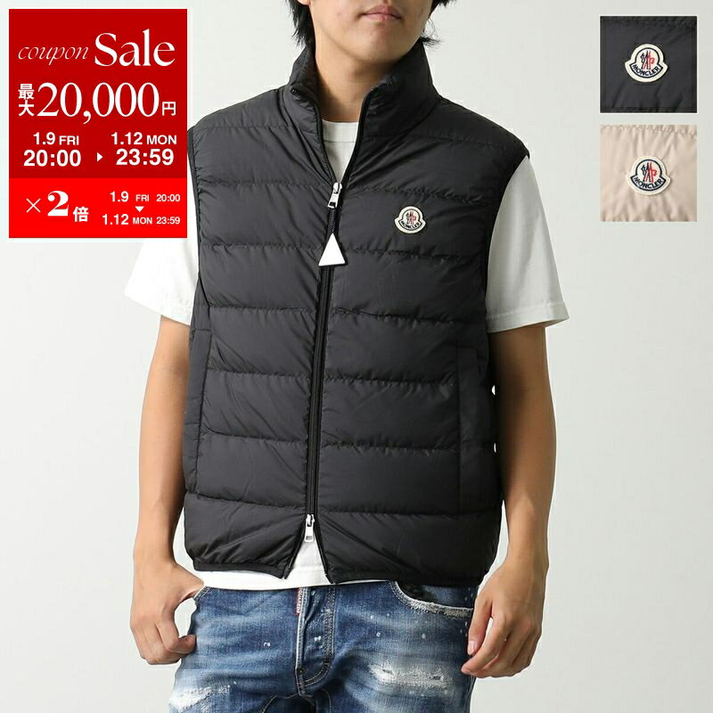 【最大2万円OFFクーポン対象・1/9-20時～】MONCLER モンクレール ダウンベスト CONTRIN 1A00076 54A81 メンズ ジレ アイコンパッチ スタンドカラー カラー2色