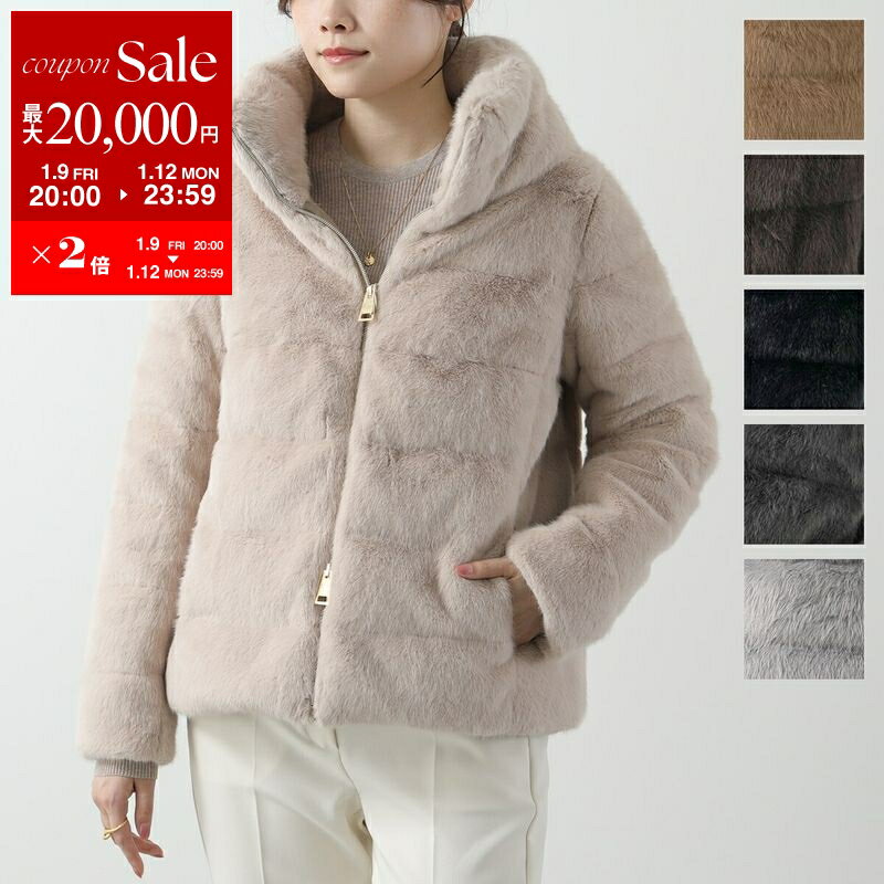 【最大2万円OFFクーポン対象・1/12-23時59迄】HERNO ヘルノ ダウンジャケット PI001935D 12630 レディース フェイクファー ハイネック カラー6色 PI001935D126309300
