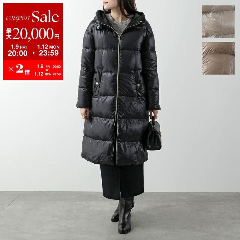 HERNO ヘルノ　ロングダウンコート ファー付きフード　サイズ38 HERNO（ヘルノ） ダウンコート ARENDELLE & LADY FAUX FUR PI001794D
