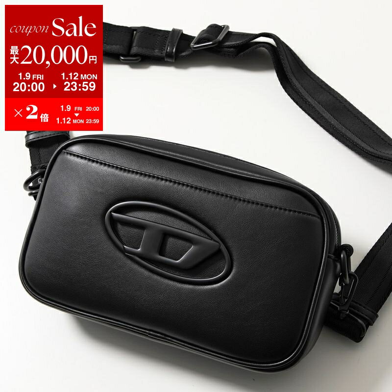 【最大2万円OFFクーポン対象・1/12-23時59迄】DIESEL ディーゼル ショルダーバッグ HOLI-D CAMERA BAG X10262 P5925 メンズ カメラバッグ オーバルD ロゴ フェイクレザー 鞄 T8013