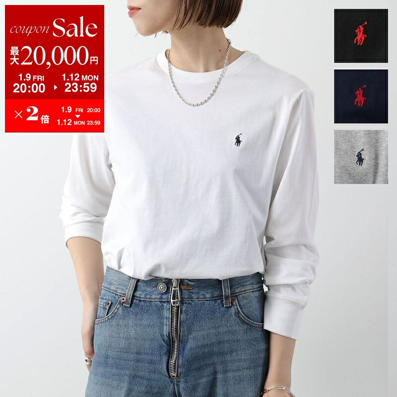 【最大2万円OFFクーポン対象・12/11-1時59分迄】Polo Ralph Lauren KIDS ポロラルフローレン キッズ Tシャツ 323843804 レディース ガールズ 長袖 クルーネック コットン ロンT ポニー 刺繍 カラー4色【dc_kikaku】