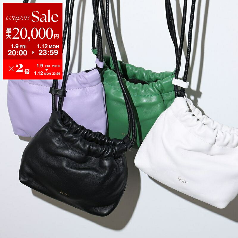 N°21 ヌメロヴェントゥーノ エコレザー 2way ハンドバッグ BLK N°21 ヌメロヴェントゥーノ エコレザー 2way ハンドバッグ BLK N°21