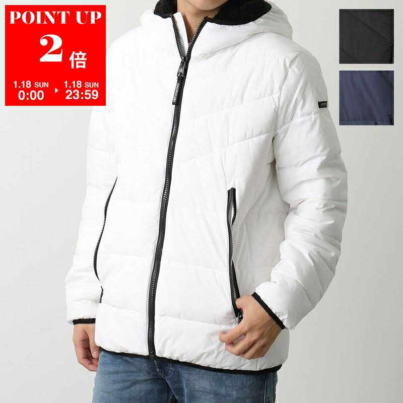 Calvin Klein カルバンクライン 中綿ジャケット HOODED STRETCH JACKET CM155201 メンズ アウター ボア フード ロゴパッチ カラー3色