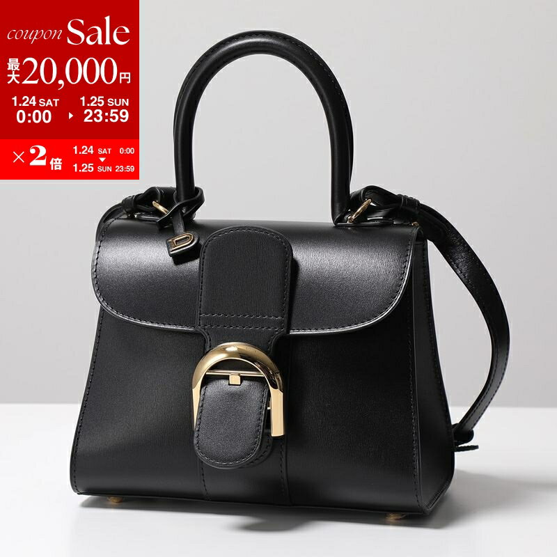 【最大2万円OFFクーポン対象・1/24～25限定】DELVAUX デルヴォー ハンドバッグ Brillant Mini ブリヨン ミニ レディース AA0406 AAM0 99ZDO NOS レザー ショルダーバッグ 鞄 Noir