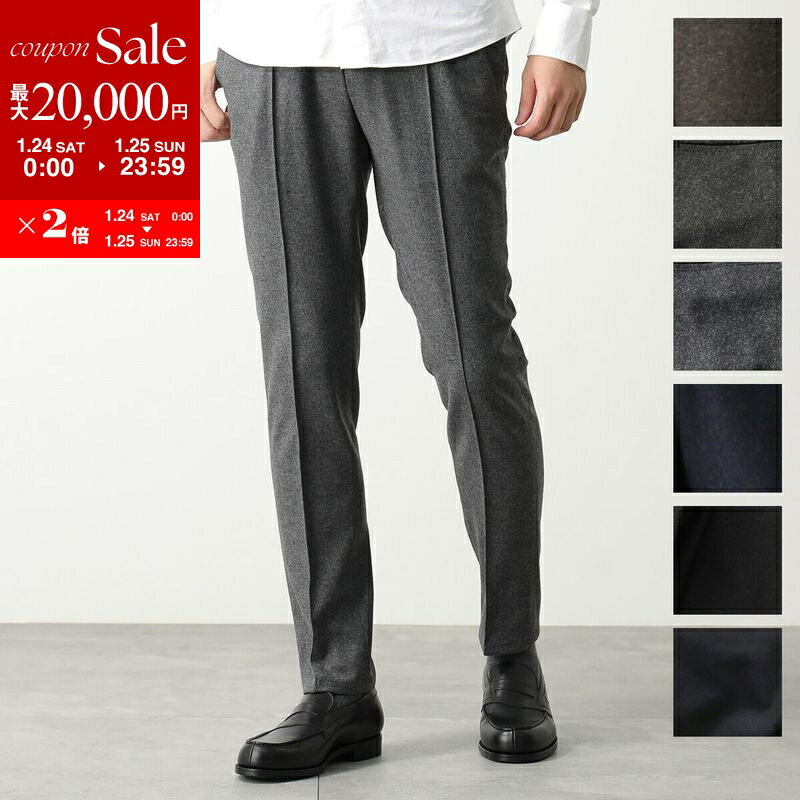 【最大2万円OFFクーポン対象・1/24～25限定】giab's ARCHIVIO ジャブスアルキヴィオ スラックス MASACCIO M1 A7072U マサッチョ メンズ イージーパンツ ウォッシャブル ウール フランネル カラー7色