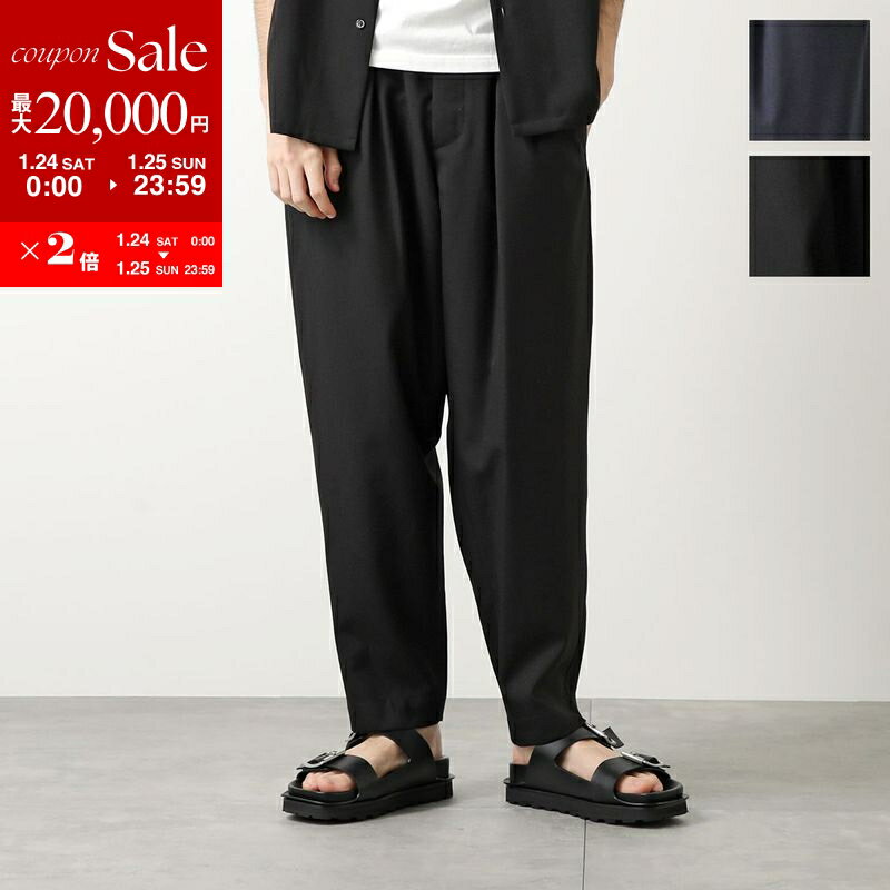 美品⭐︎定価12万マルニmarni24aw ウールスラックス　ストレートパンツ MARNI マルニ パンツ（その他） 44(L位) 紺 【古着】【中古】