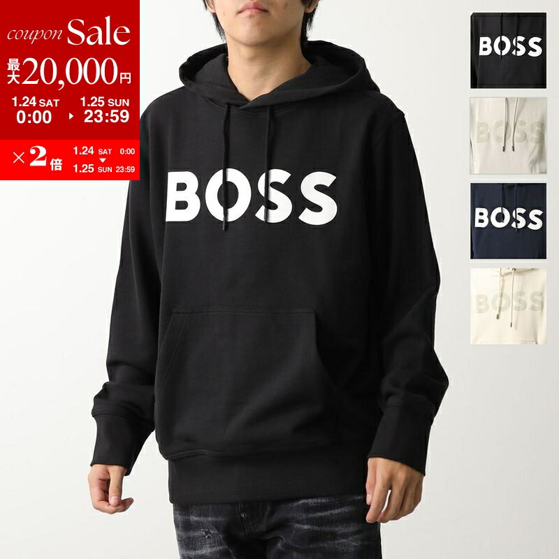 【最大2万円OFFクーポン対象・1/24～25限定】HUGO BOSS ORANGE ヒューゴボス オレンジ パーカー 50523074 メンズ プルオーバー フーディ スウェット コットン 長袖 ロゴ カラー4色