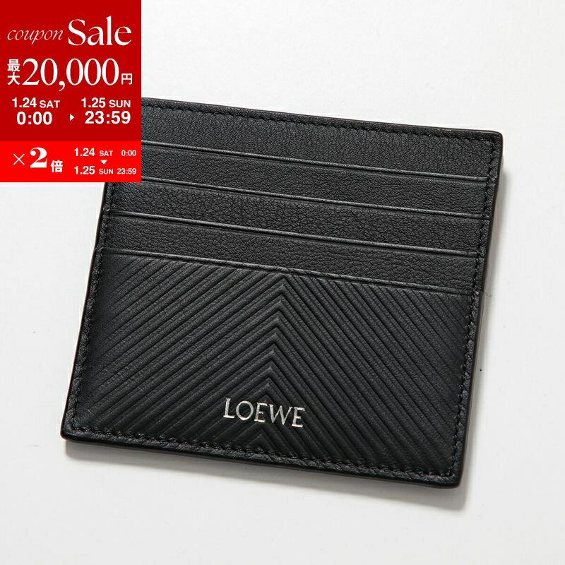 LOEWE 名刺入れ兼ケース ロエベ ◇ ビジネスカードホルダー / カードケース ◇ レザー ブラウン