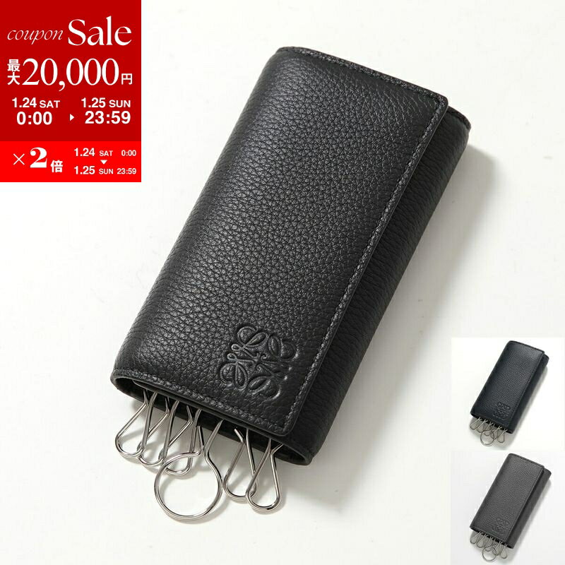 【最大2万円OFFクーポン対象・1/24～25限定】LOEWE ロエベ キーケース C660K92X02 メンズ レザー アナグラム 6連 カラー3色