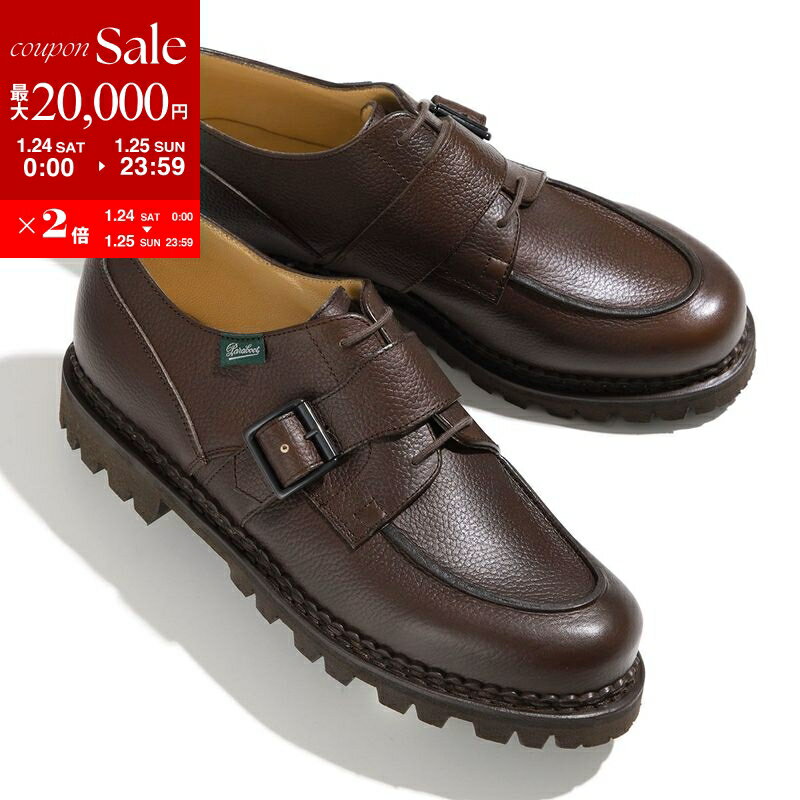 【最大2万円OFFクーポン対象・1/24～25限定】Paraboot × ENGINEERED GARMENTS パラブーツ エンジニアド ガーメンツ レザーシューズ 234648 CHAMBORD BRIDE シャンボード メンズ Uチップ 靴 EBENE