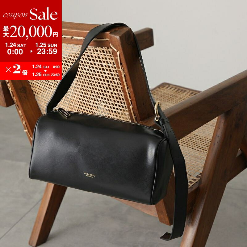 【最大2万円OFFクーポン対象・1/24～25限定】VIOLAd'ORO ヴィオラドーロ ハンドバッグ VOGUE ヴォーグ V-1567 レディース レザー ショルダーバッグ ワンショルダー ロゴ 鞄 BLACK