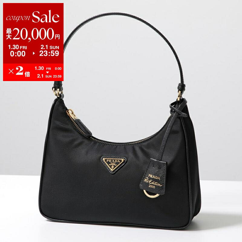 【最大2万円OFFクーポン対象・1/30～2/1限定】PRADA プラダ ハンドバッグ Re-Edition 2005 Re-Nylon 1N204M R064 レディース ナイロン レザー 三角ロゴ キーリング付 ミニバッグ 鞄 カラー2色 1N204M_R064_F0632