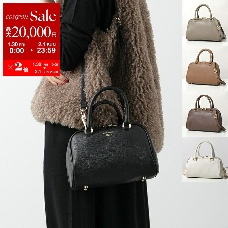 【最大2万円OFFクーポン対象・1/30～2/1限定】CHRISTIAN VILLA クリスチャンヴィラ ボストンバッグ Boston S 6221 6130 5225 レディース レザー ハンドバッグ ショルダーバッグ ミニバッグ 鞄 カラー7色