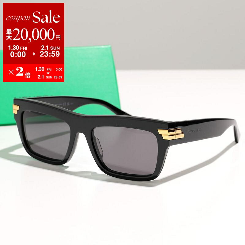 BOTTEGA VENETA ボッテガヴェネタ サングラス BV1058S メンズ スクエア型 メガネ 眼鏡 ロゴ セルフレーム アイウェア カラー2色