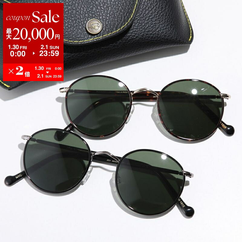 【最大2万円OFFクーポン対象・1/30～2/1限定】MOSCOT モスコット サングラス ZEV SUN ゼヴ ボストン型 めがね メガネ 眼鏡 細フレーム セルフレーム アイウェア カラー2色