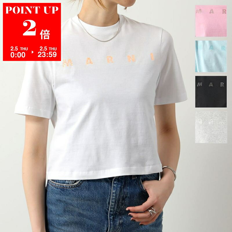 MARNI KIDS �}���j �L�b�Y T�V���c M01027 M00NE ���f�B�[�X �K�[���Y �N���b�v�h�� ���� �J�b�g�\�[ ���ST �������S �N���[�l�b�N �R�b�g�� �J���[5�F po sannn 