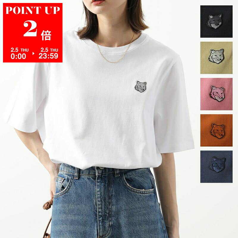 MAISON KITSUNE ���]���L�c�l T�V���c BOLD FOX HEAD PATCH COMFORT TEE SHIRT MW00111KJ0119 MW00127KJ0119 ���f�B�[�X ���� �J�b�g�\�[ �J���[6�F po sannn 