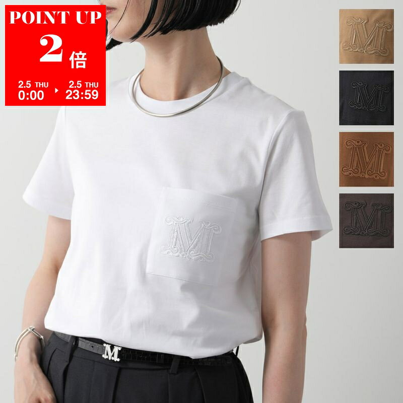 MAX MARA �}�b�N�X�}�[�� ���� T�V���c PAPAIA �p�p�C�A ���f�B�[�X �J�b�g�\�[ �N���[�l�b�N �R�b�g�� ���|�P�b�g M���ST �h�J �J���[6�F po sannn 