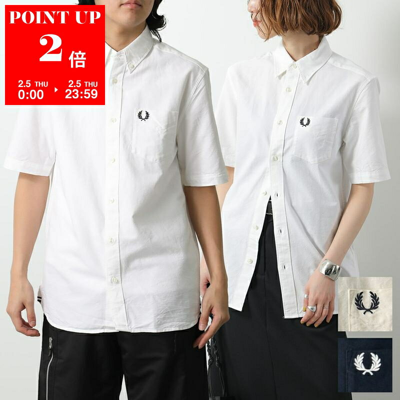 FRED PERRY �t���b�h�y���[ �V���c OXFORD SHORT SLEEVE SHIRT M8730 �����Y ���f�B�[�X ���� ���[�������[�X�h�J �J���[3�F po sannn 