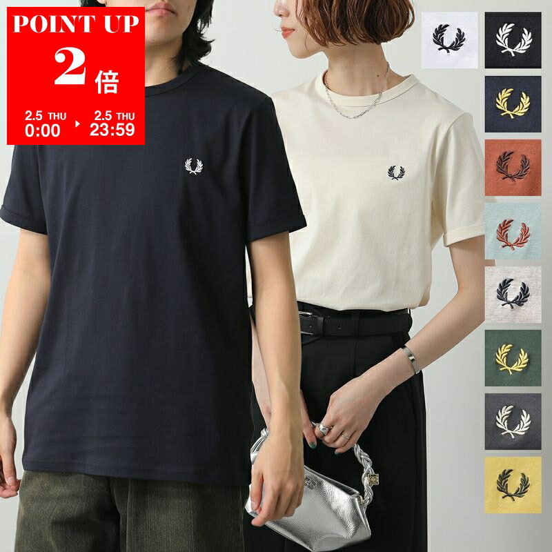 FRED PERRY �t���b�h�y���[ T�V���c Ringer T-Shirt M3519 �����Y ���f�B�[�X �J�b�g�\�[ ���S ���[�������[�X �h�J �J���[11�F po sannn 