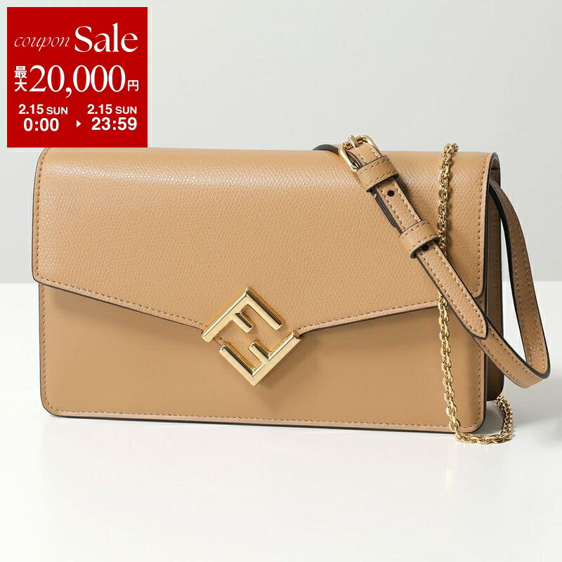 FENDI フェンディ ショルダーバッグ FF DIAMOND FFダイヤモンド 8M0488 ALWA レディース チェーンウォレット ハンドバッグ レザー 鞄 8M0488ALWAF15KR