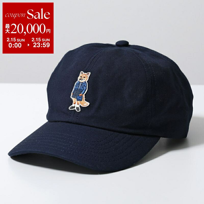 【最大2万円OFFクーポン対象・2/15限定】MAISON KITSUNE メゾンキツネ ベースボールキャップ PW06100 WB0026 メンズ コットン ...