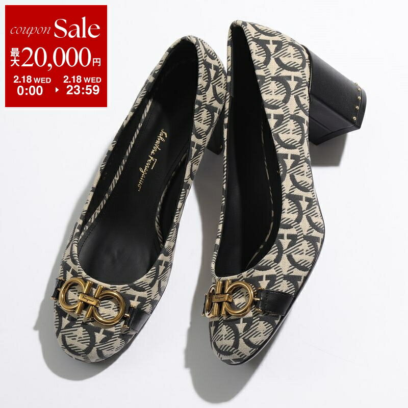 �ں���2����OFF�����ݥ��оݡ�2/18�����FERRAGAMO �ե��饬�� �ѥ�ץ� GARDA T 704751 ��ǥ����� ��������� ���塼�� ���㥬���ɡߥ쥶�� �磻��D �� NERO