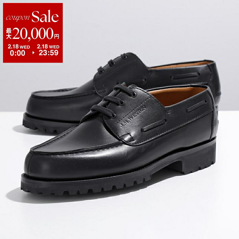 【最大2万円OFFクーポン対象・2/18限定】J.M. WESTON ジェイエムウエストン レザーシューズ Yachting derby #690 ヨット ダービー 1141FLZ6901D メンズ 外羽根 革靴 Black Soft Calf Skin