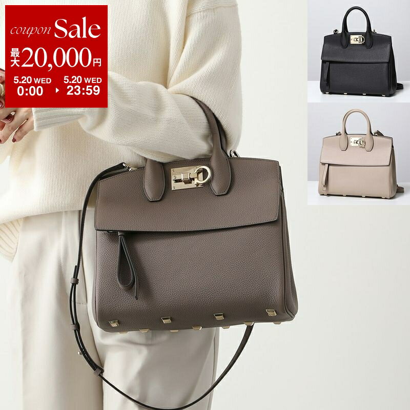 【最大2万円OFFクーポン対象・5/20限定】FERRAGAMO フェラガモ ハンドバッグ STUDI...