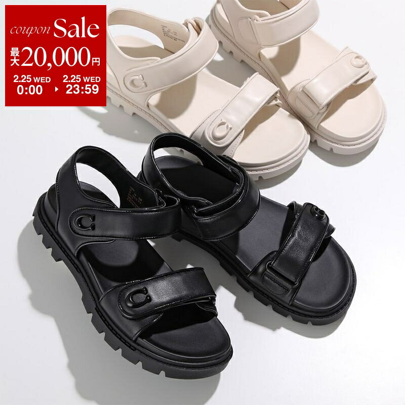 【最大2万円OFFクーポン対象・2/25限定】COACH コーチ サンダル BRYNN LTH SANDAL CS094 レディース ブ..