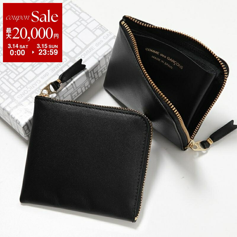 【最大2万円OFFクーポン対象・3/14～3/15限定】COMME des GARCONS コムデギャルソン SA3100 ARECALF メンズ レディース レザー コインケース ミニ財布 豆財布 小銭入れ BLACK