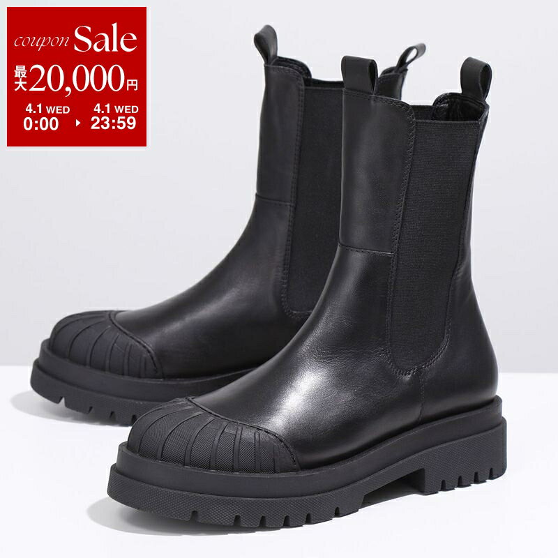 【最大2万円OFFクーポン対象・4/1限定】QUSHELI クシェリ ショートブーツ 38122 レディース レザー サイドゴア チェルシーブーツ 靴 1-BLACK