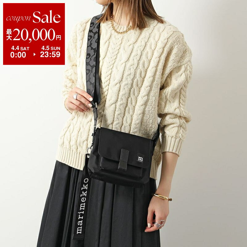 【最大2万円OFFクーポン対象・4/4～4/5限定】marimekko マリメッコ ショルダーバッグ MINI MESSENGER SOLID 092538 レディース ナイロン クロスボディ ポシェット ロゴ 鞄 009【dc_kikaku】