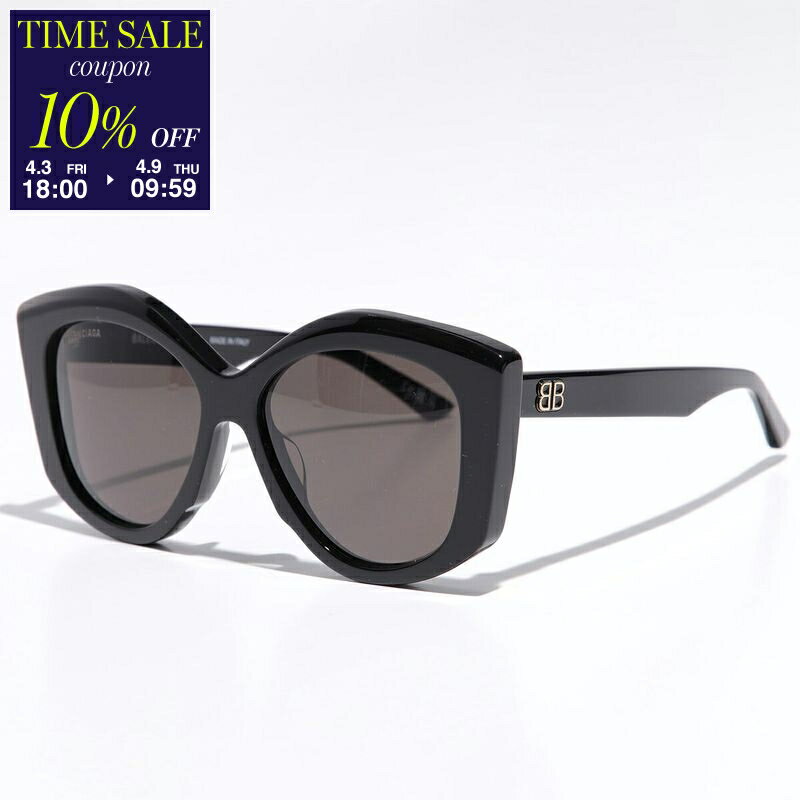 【10％OFFクーポン対象・4/9-9時59分迄】BALENCIAGA バレンシアガ サングラス BB0126S レディース バタフライ型 セルフレーム フルリム..