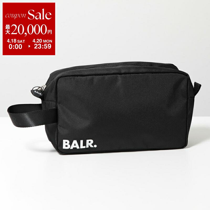 [최대 2만엔 OFF 쿠폰 대상·4/18~4/20 한정] BALR. 볼러 클러치 백 U-Series Small Toiletry Kit 화장실 키트 B6232.1002 맨즈 여행 파우치 세컨드백 가방 Jet-Black