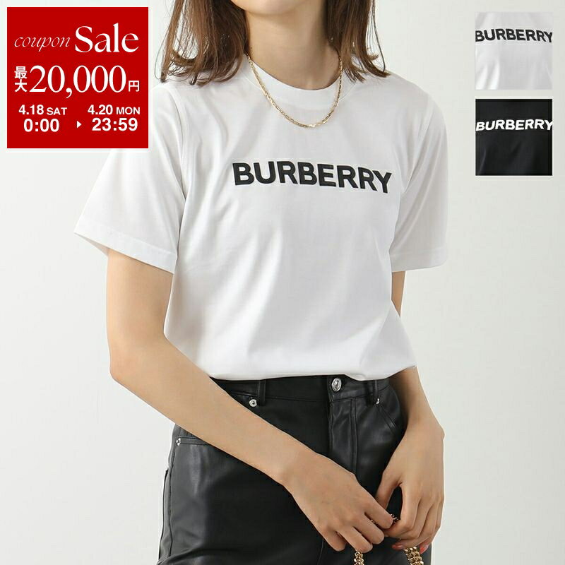 【最大2万円OFFクーポン対象・4/18～4/20限定】BURBERRY バーバリー 半袖 Tシャツ MARGOT BRN マーゴット 8056724 8055251 8060703 レディース カットソー ロゴT コットン クルーネック カラー3色