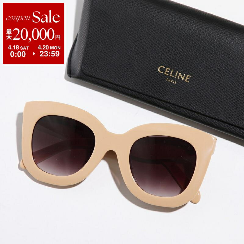 CELINE - CELINE セリーヌ サングラス CL4005FN レディース ウェリントン型 ロゴ フルリム セルフレーム アイウェア 57Z