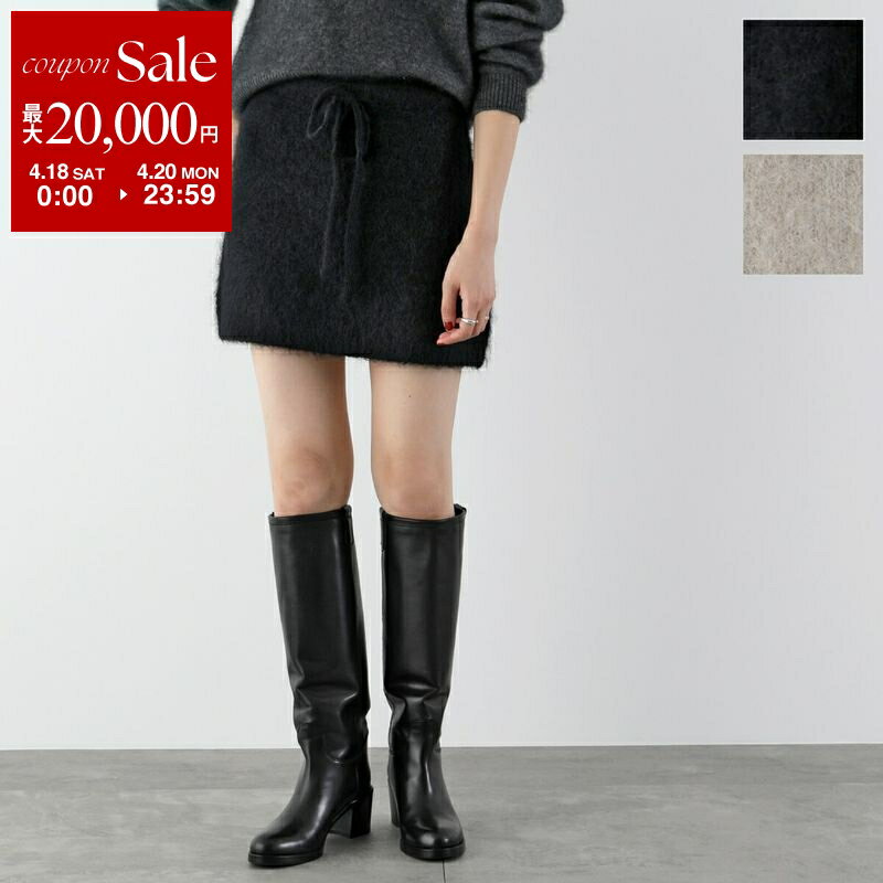 [최대 2만엔 OFF 쿠폰 대상·4/18~4/20 한정]The Garment 더 가먼트 미니 스커트 bern mini a 20752 레이디스 퍼 미니 길이 알파카 혼합 니트 레이어드 컬러 2색