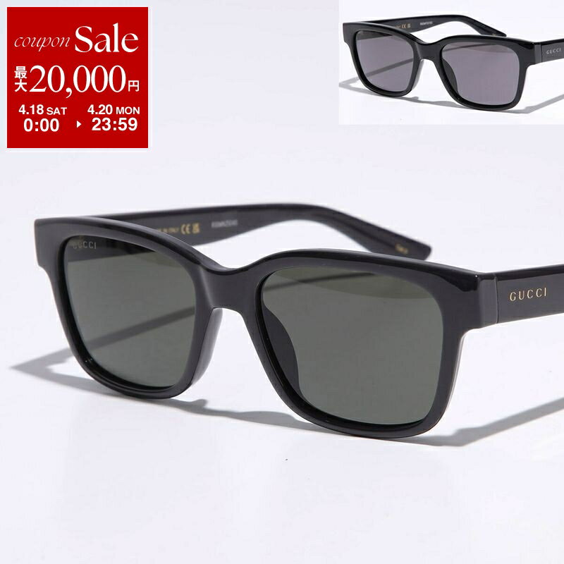 GUCCI - 【最大2万円OFFクーポン対象・4/18～4/20限定】GUCCI グッチ サングラス GG1716S レディース スクエア型 ロゴ フルリム セルフレーム アイウェア カラー2色